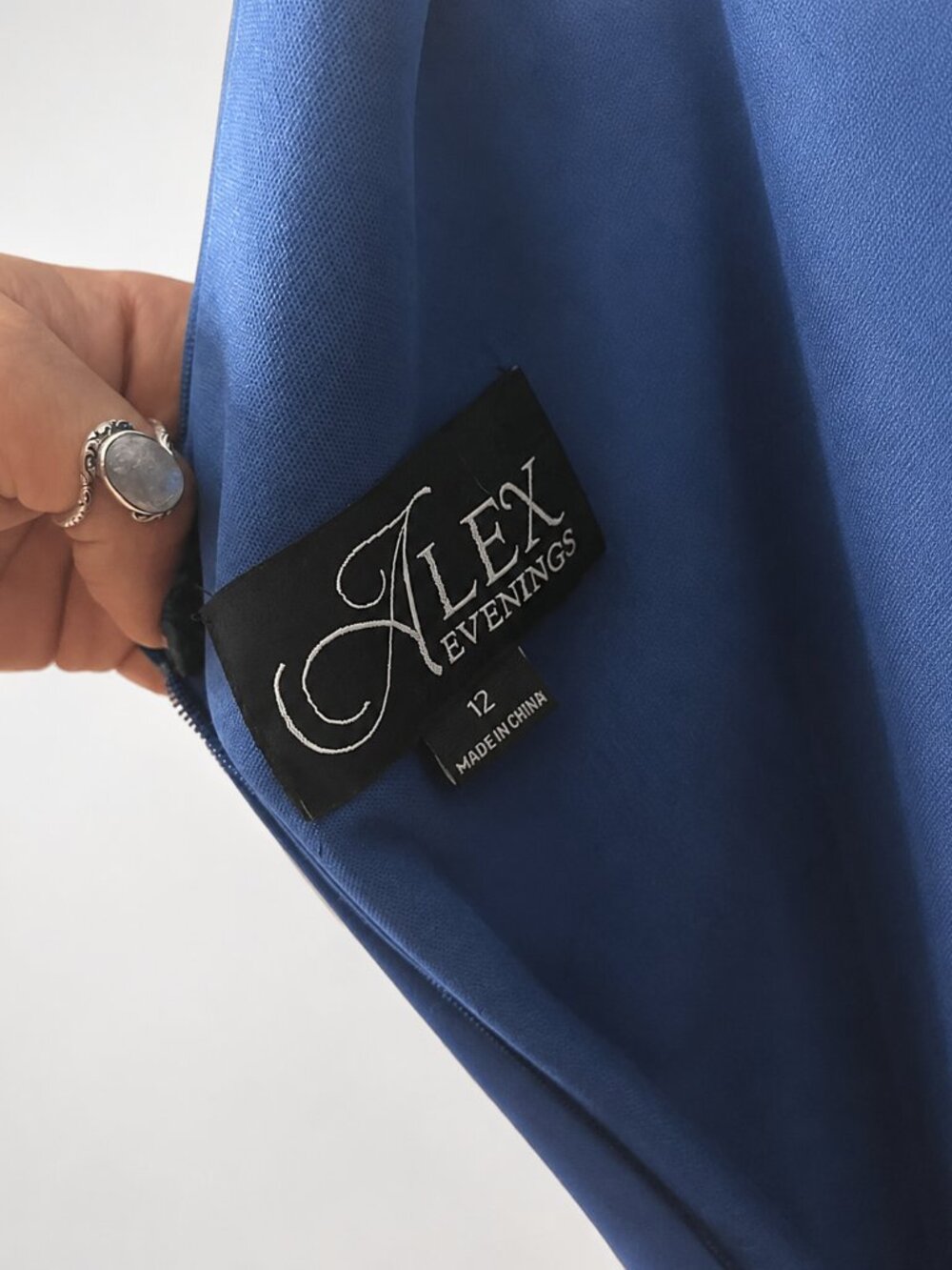 Alex Evenings Blue Satin Gown – Size 12 NWOT - Picture 6 of 6